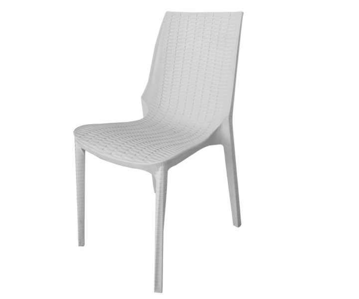 Silla Harmony Simil Ratan PVC Blanco