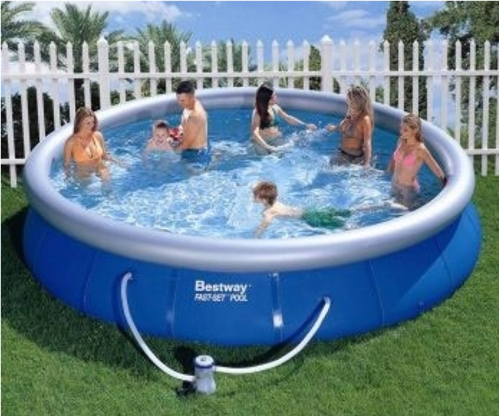 Pileta Inflable BestWay 4,57 mt + Bomba Filtrante title=